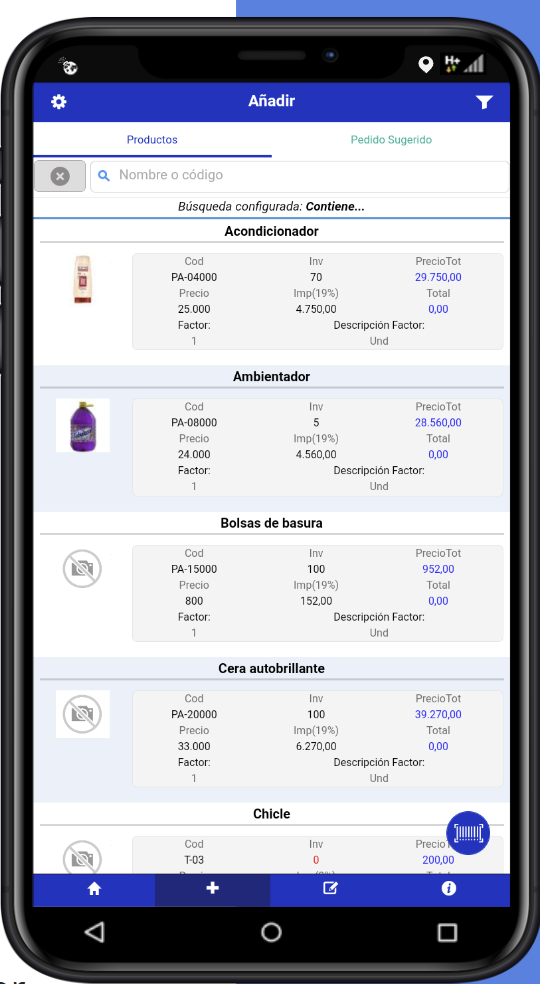 App R-SALES - Catálogo de productos con precios e inventario en tiempo real